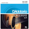D'Addario 80/20 Bronze Light Acoustic Guitar Strings (.012-.053) - Palen Music