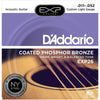 D'Addario Phosphor Bronze Custom Light Coated Acoustic Guitar Strings (.011-.052) - Palen Music