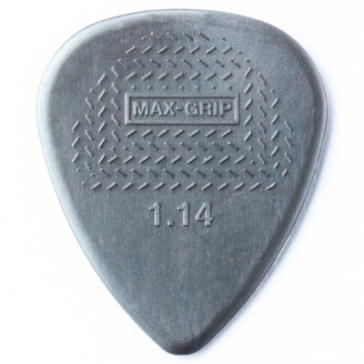 Dunlop 12-pack Nylon 1.14mm Max Grip Guitar Picks (Grey) - Palen Music
