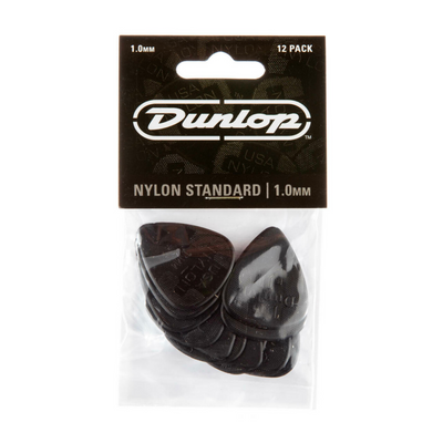 Dunlop 12-pack Nylon Standard 1.0mm Guitar Picks (Black) - Palen Music