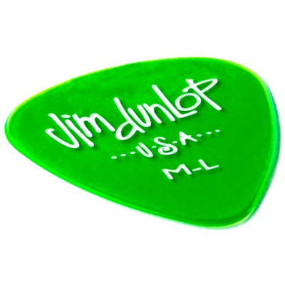Dunlop 12-pack Gels Standard Medium Light Guitar Picks (Green) - Palen Music