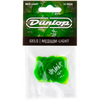 Dunlop 12-pack Gels Standard Medium Light Guitar Picks (Green) - Palen Music