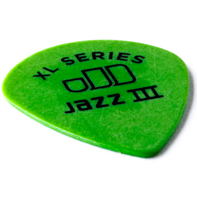 Dunlop 12-pack Tortex Jazz III XL .88mm Guitar Picks (Green) - Palen Music