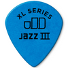 Dunlop 12-pack Tortex Jazz III XL 1.0mm Guitar Picks (Blue) - Palen Music
