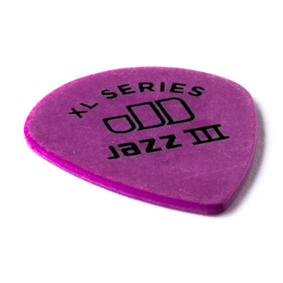 Dunlop 12-pack Tortex Jazz III XL 1.14mm Guitar Picks (Purple) - Palen Music