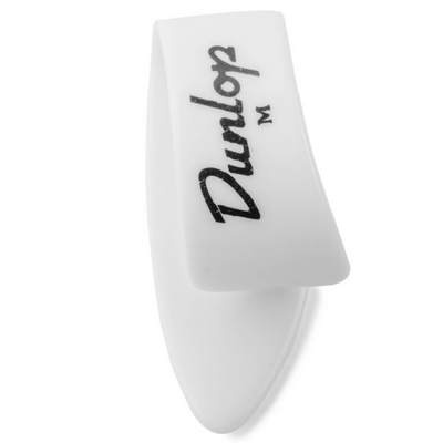 Dunlop 4-pack Medium Plastic Thumbpicks (White) - Palen Music