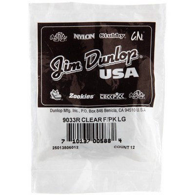 Dunlop 12-pack Large Plastic Fingerpicks (Clear) - Palen Music