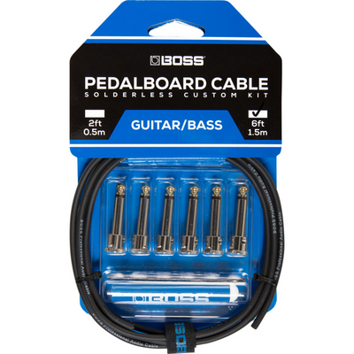 Boss Solderless Pedalboard Cable Kit (6 ft, 6 ends) - Palen Music