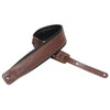 Levy Padded Leather Strap - Brown - Palen Music