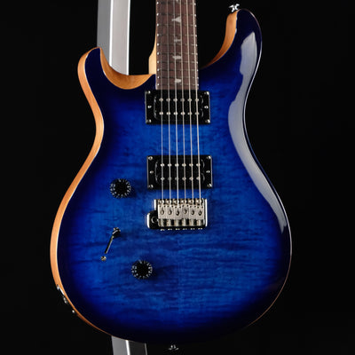 PRS SE Custom 24 Left-handed Electric Guitar - Faded Blue Burst - Palen Music