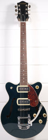 Gretsch G2655T-P90 Streamliner Center Block Jr. Double-Cut P90 Electric Guitar - Two-Tone Midnight Sapphire and Vintage Mahogany Stain - Palen Music