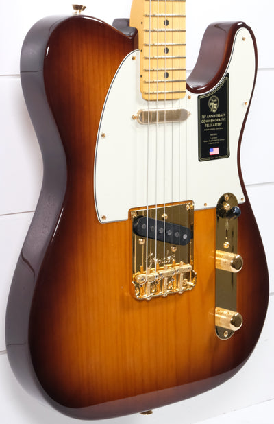 Fender 75th Anniversary Commemorative Telecaster - 2-color Bourbon Burst - Palen Music