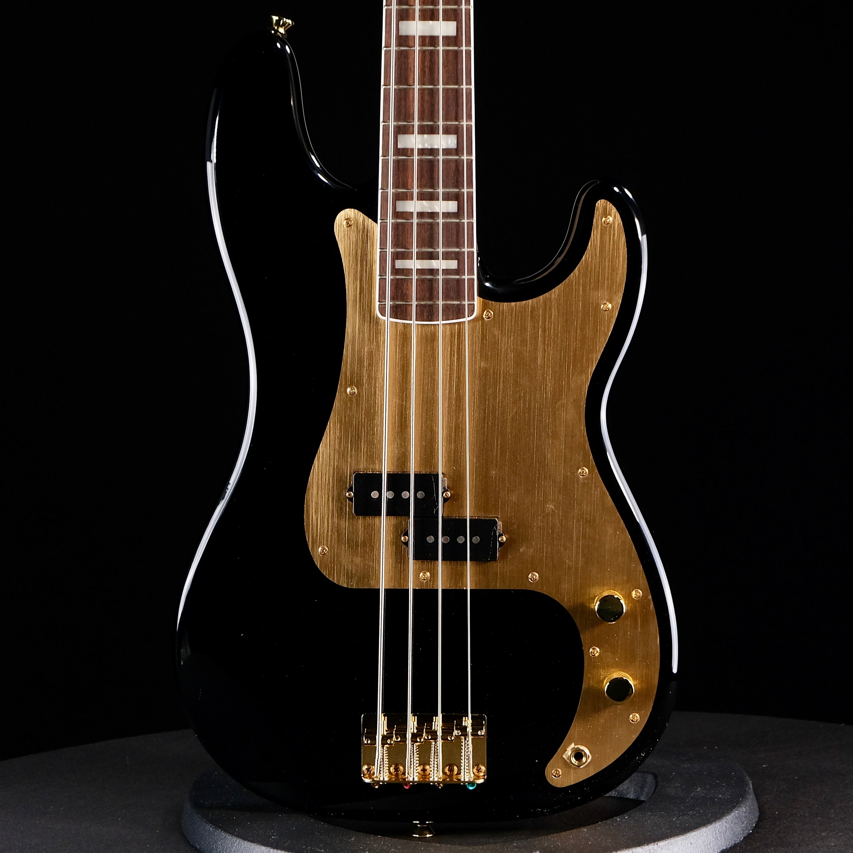 Squier 40th Anniversary Gold Edition Precision Bass - Black