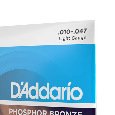 D'Addario Light 12-String Phosphor Bronze Acoustic Guitar Strings (.010-.047) - Palen Music