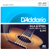 D'Addario Silk and Steel Folk Acoustic Strings (.011-.047) - Palen Music