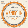 D'Addario Medium Phosphor Bronze Loop End Mandolin Strings (.011-.040) - Palen Music