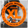 D'Addario 3-pack EXL Nickel Electric Guitar Strings (.010-.046) - Palen Music