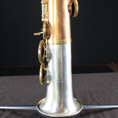 USED Rampone & Cazzani Two Voices Straight Soprano Saxophone (Silver & Bronze) - Palen Music