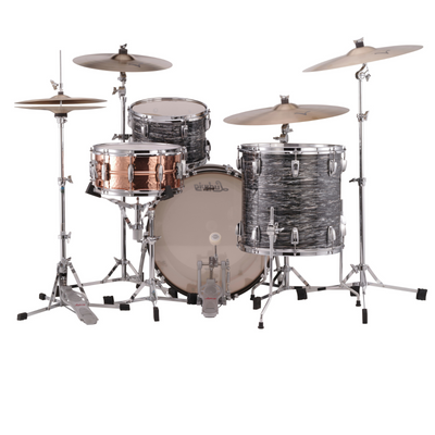 Ludwig 22" Classic Maple Fab 3 Piece Shell Kit (VINTAGE BLACK OYSTER) - Palen Music