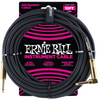 Ernie Ball 10' Braided 1/4" Instrument Cable (Black) - Palen Music