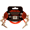 Ernie Ball 12" Flat Ribbon Pedalboard Patch Cable 3-pack (Red) - Palen Music