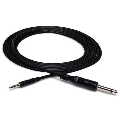 Hosa 3.5mm TRS Male to 1/4-inch TS Male Interconnect Cable (5 ft) - Palen Music