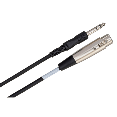 Hosa 10' XLR Female to 1/4" TS Male Unbalanced Interconnect Cable - Palen Music