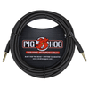 Pig Hog 20' 1/4" Instrument Cable (Woven Black) - Palen Music
