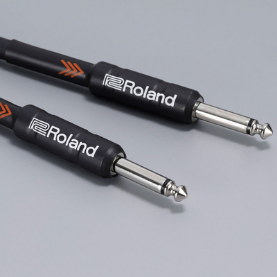 Roland 15' 1/4" Black Series Instrument Cable (Straight to Straight) - Palen Music
