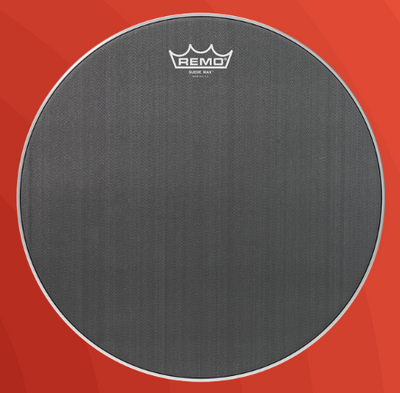 Remo 14" Suede Max Marching Snare Drum Head - Black- KS081400 - Palen Music