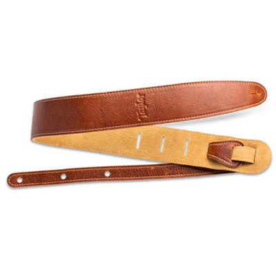 Taylor Suede-Backed Leather 2.5" Guitar Strap (Medium Brown) - Palen Music