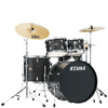 Tama Imperialstar IE52C 5-piece Complete Drum Set with Snare Drum and Meinl Cymbals (Black Oak Wrap) - Palen Music