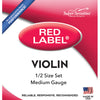 Super-Sensitive 2104 Red Label 1/2 Size Violin String Set (Medium Tension) - Palen Music