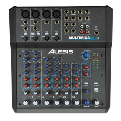 Alesis MultiMix 8 USB FX Mixer with USB & Effects - Palen Music