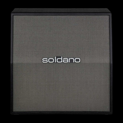 Soldano 412 Angled Cabinet 4x12" Extension Cabinet - Black with Salt & Pepper Grille - Palen Music