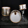A&F Drum Company Raw Steel 3-Piece Shell Pack - Palen Music