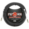 Pig Hog 18.5' 1/4" Instrument Cable (Black) - Palen Music