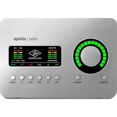 Universal Audio Apollo Solo Heritage Edition Thunderbolt 3 Audio Interface with UAD DSP - Palen Music